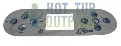 Elite Spa 9 Button Overlay 109249 Cascade TP800